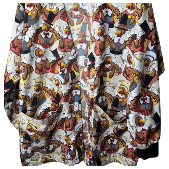 Tafford Festive Turkey Scrub Jacket - Picture 5 of 5